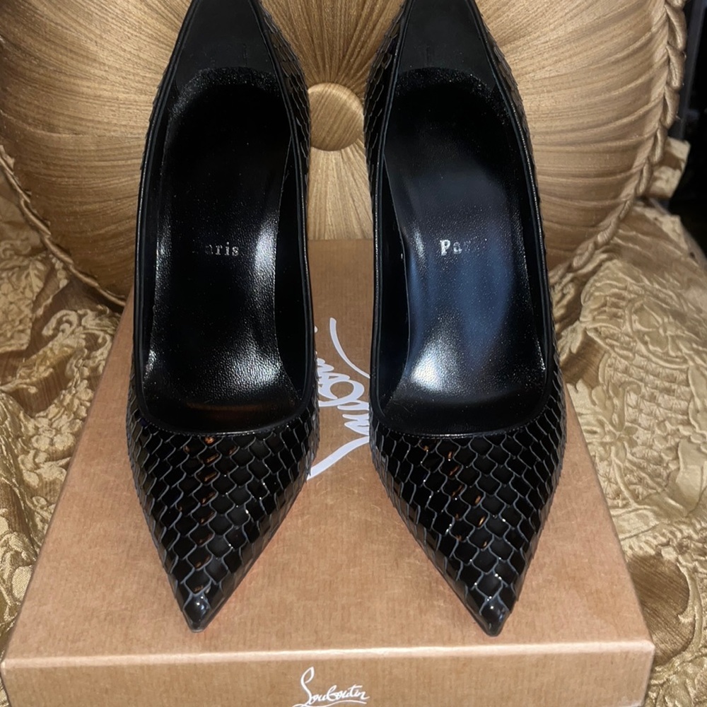 Christian Louboutin Black high heels, size 38. shoes are in excellent condition.
